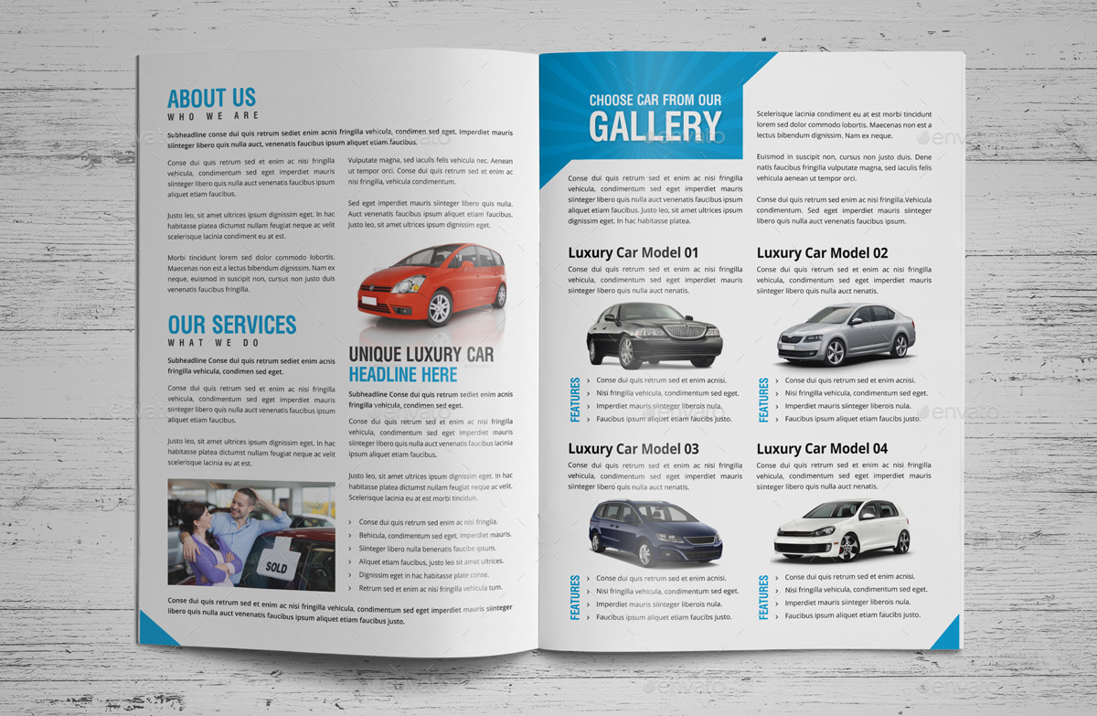 Luxury Car Sale Rental Brochure Design, Print Templates GraphicRiver